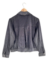 Chaqueta crop delgada