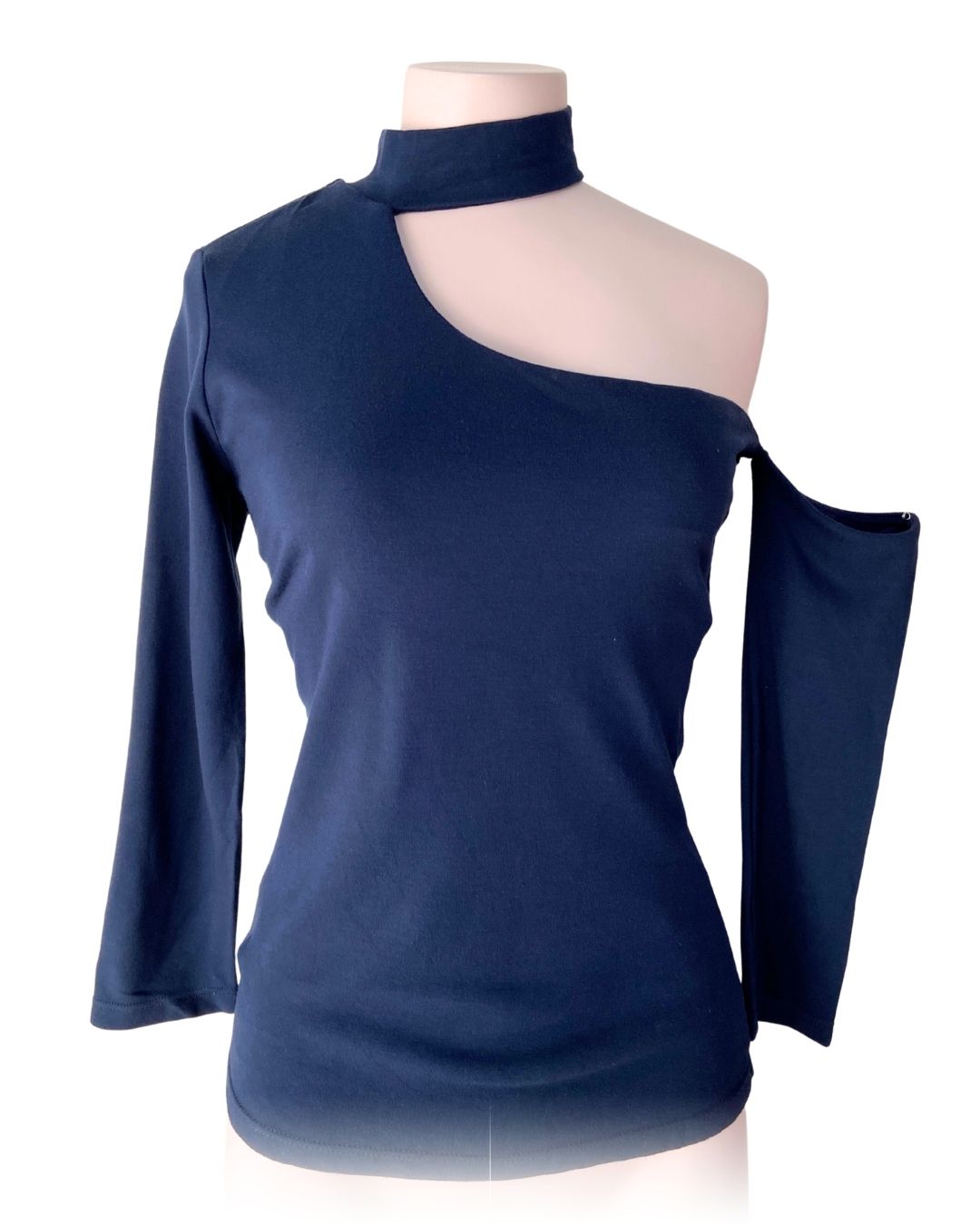 Blusa one shouder manga 3/4
