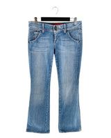 Jean stretch flared tiro bajo