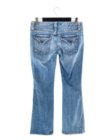Jean stretch flared tiro bajo
