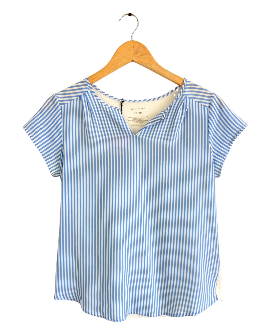 Blusa manga corta a rayas