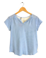Blusa manga corta a rayas