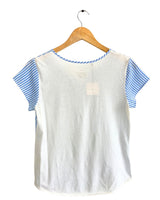 Blusa manga corta a rayas