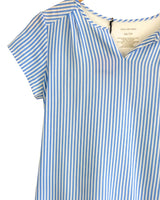 Blusa manga corta a rayas