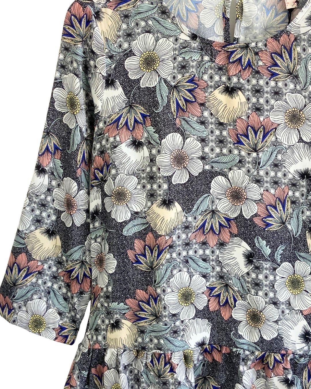 Blusa manga larga con vuelo