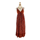 Vestido midi tiras ajustables