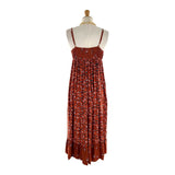 Vestido midi tiras ajustables
