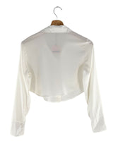 Camisa crop manga larga