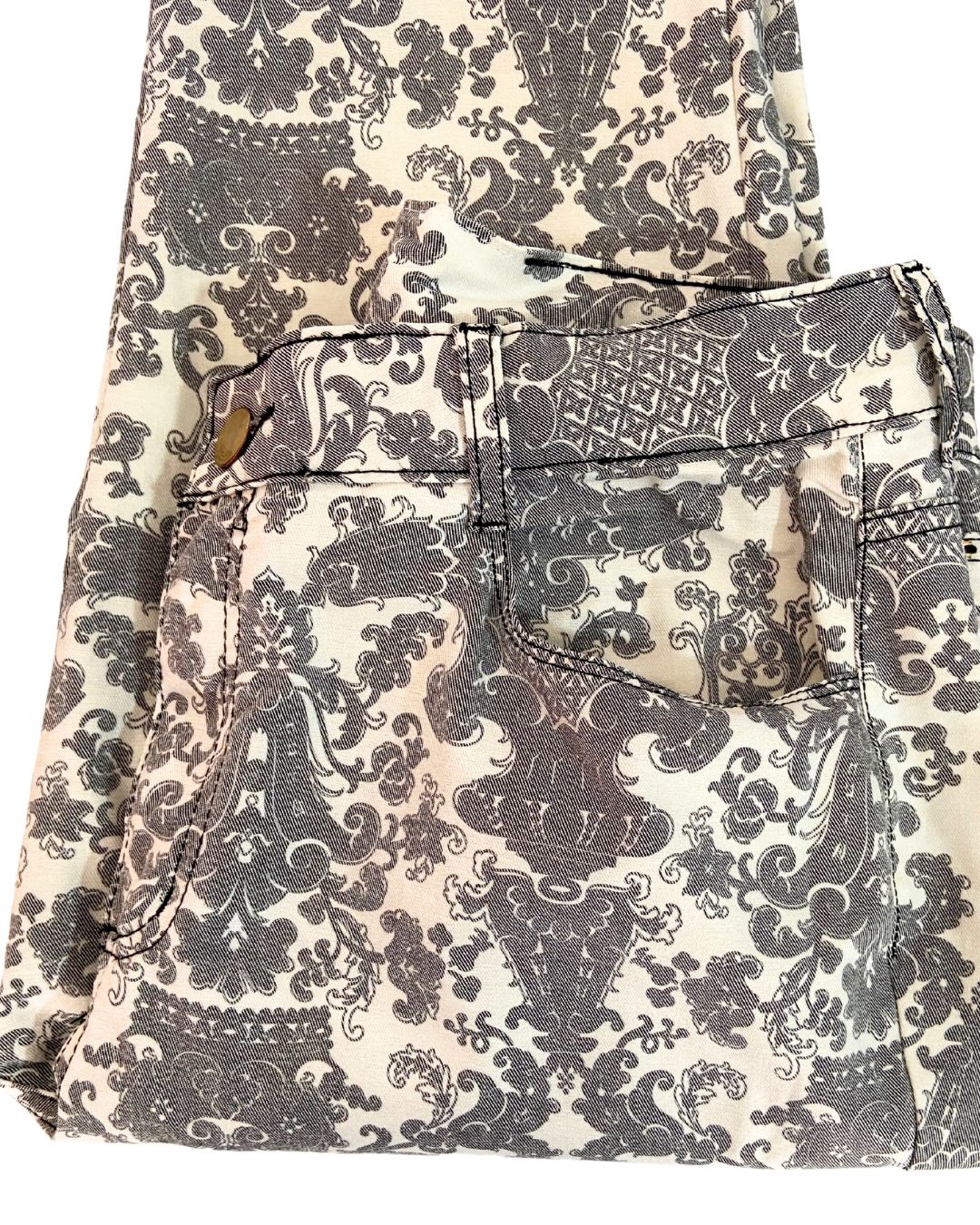 Pantalón clásico rígido print