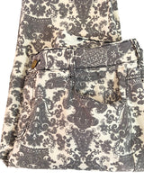 Pantalón clásico rígido print