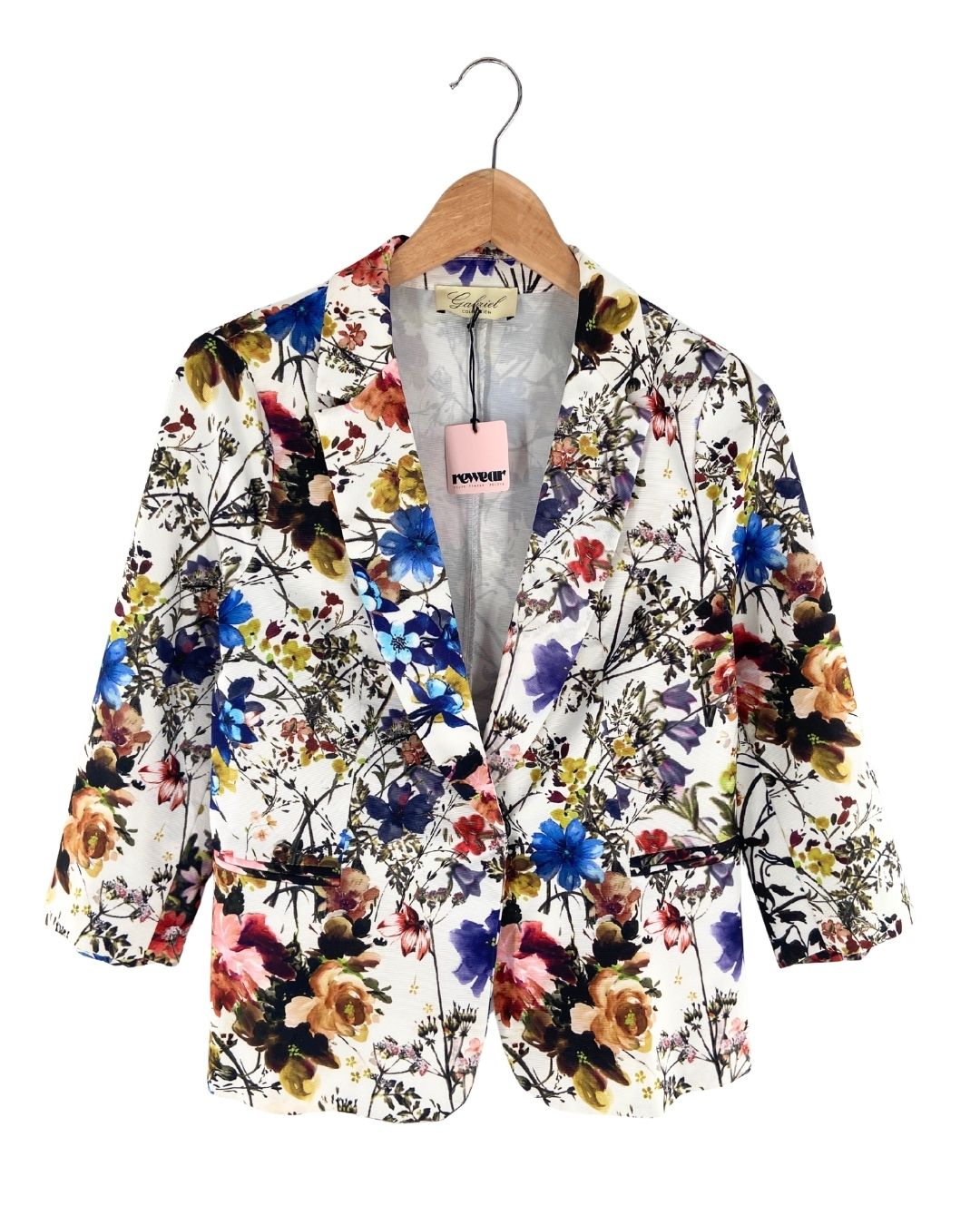 Blazer delgado con textura
