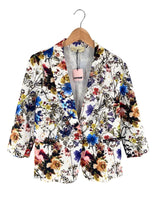 Blazer delgado con textura