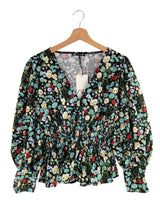 Blusa encauchada en cintura