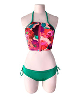 Bikini anudado print flores