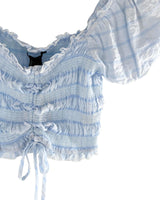Crop top mangas encauchadas