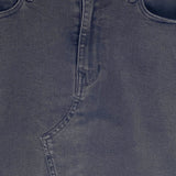 Falda midi en denim stretch