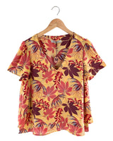 Blusa manga corta print flores