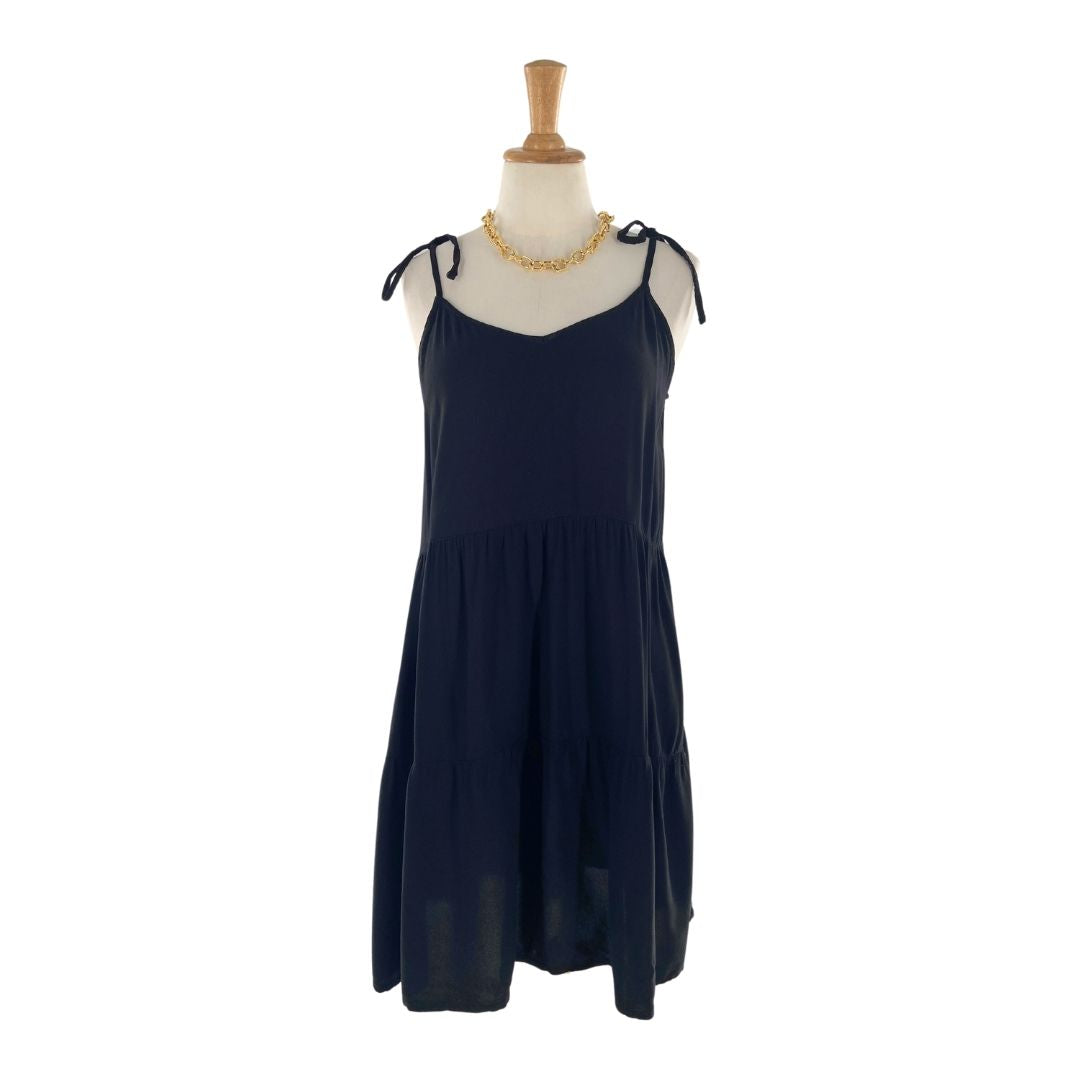 Vestido mini tiras anudada