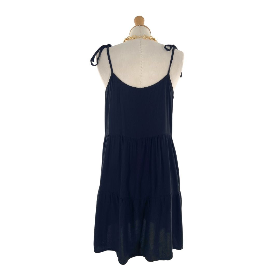 Vestido mini tiras anudada