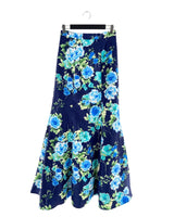 Set crop y maxi falda print