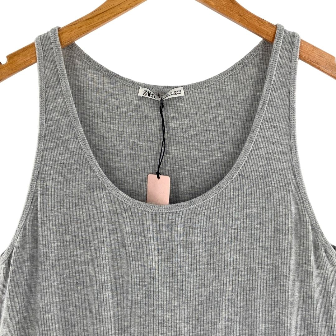 Camiseta tipo tank en canalé