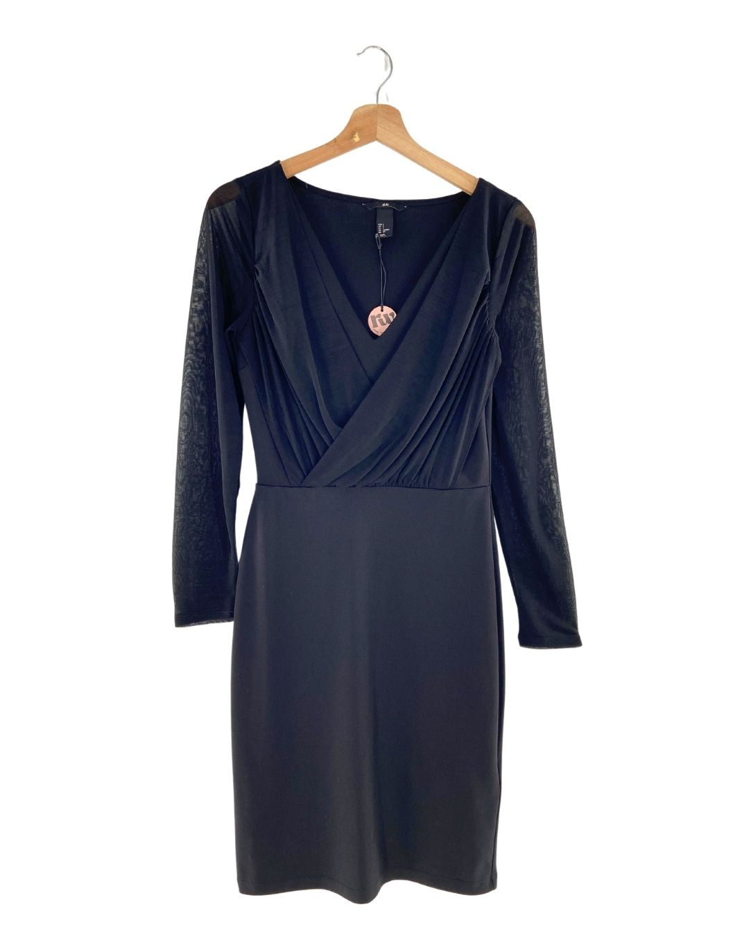 Vestido midi manga larga