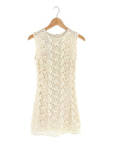 Vestido midi en guipure