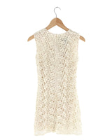 Vestido midi en guipure