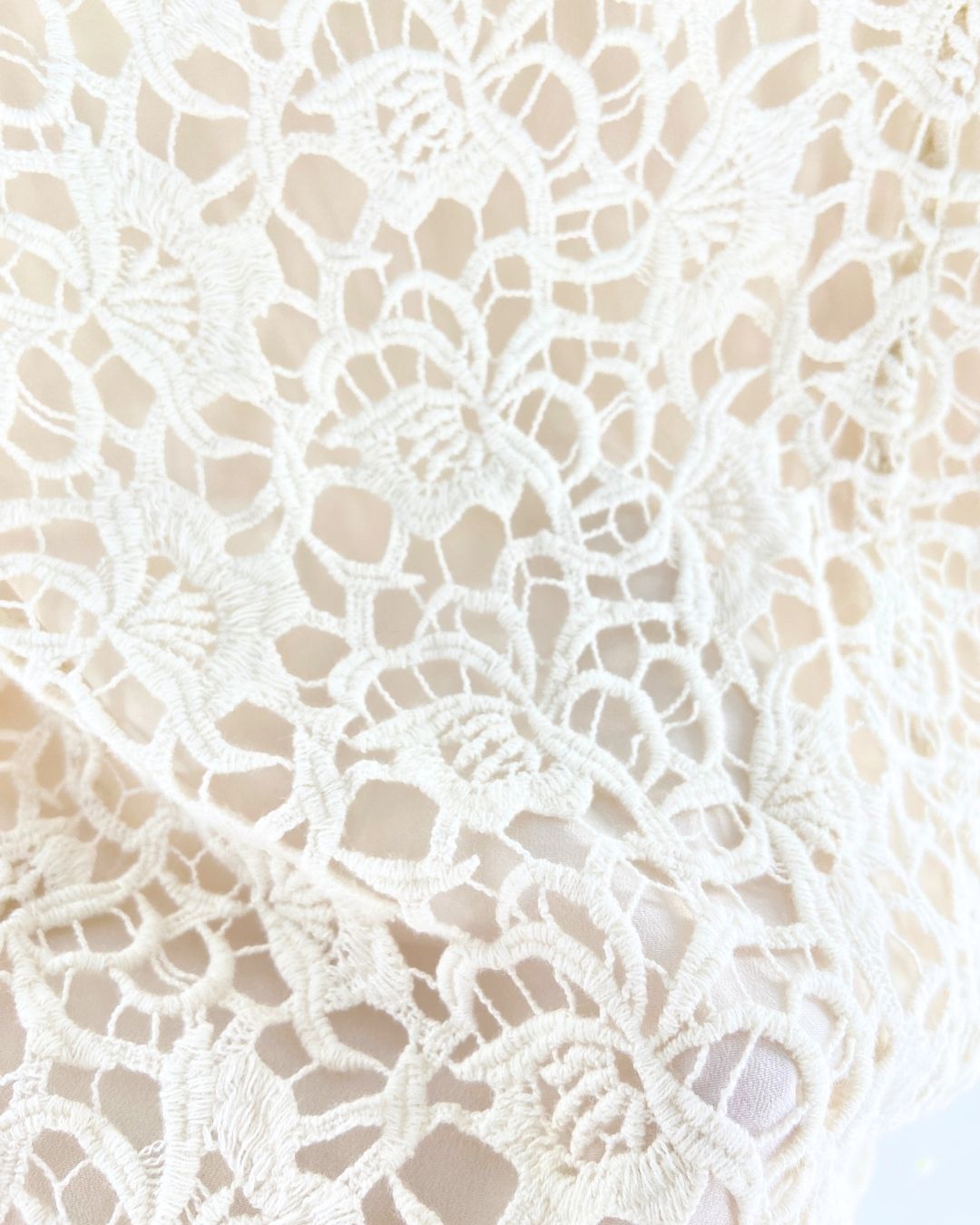 Vestido midi en guipure