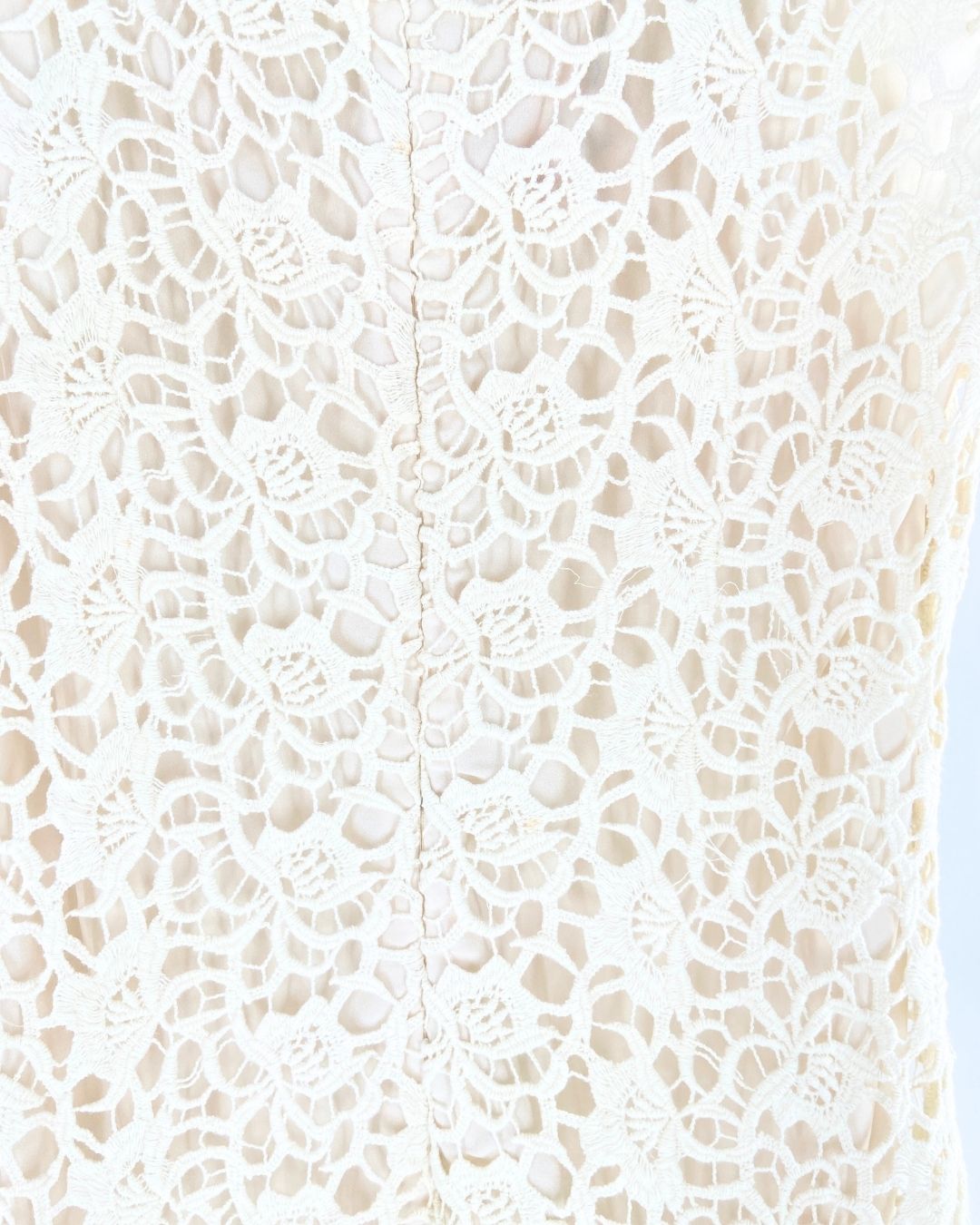 Vestido midi en guipure