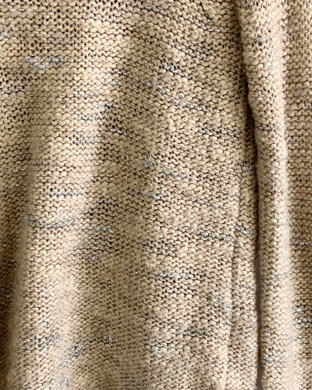 Saco afelpado hilos brillantes