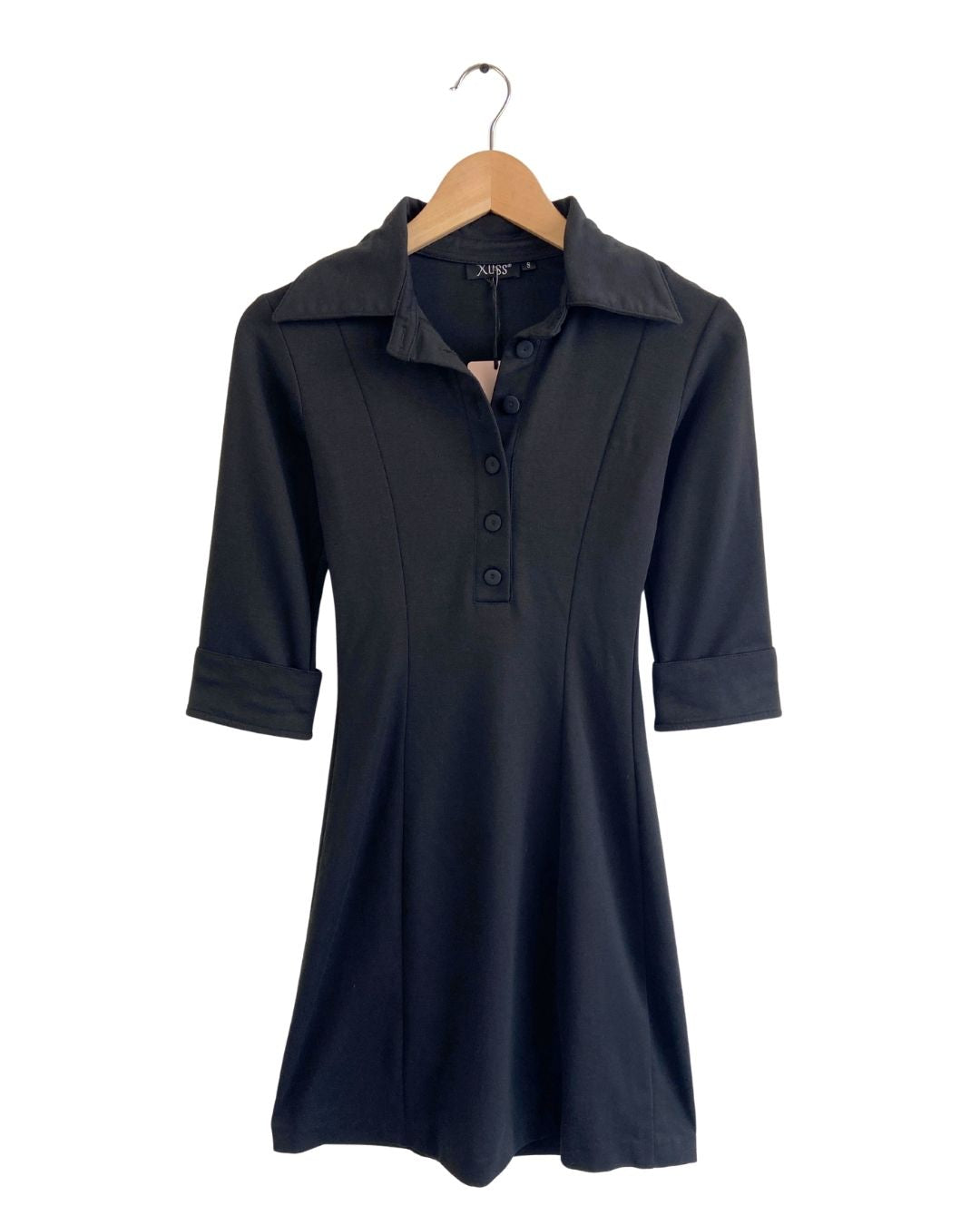 Vestido manga 3/4 falda en A