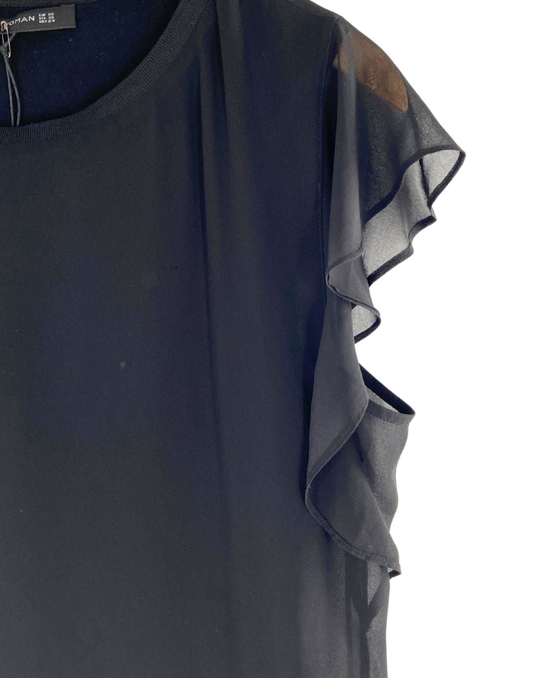Blusa traslúcida con forro