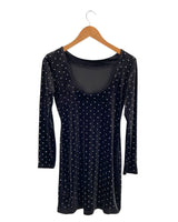 Vestido mini en velvet