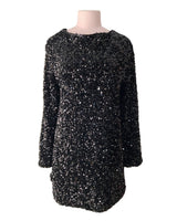 Vestido en lentejuelas lace up