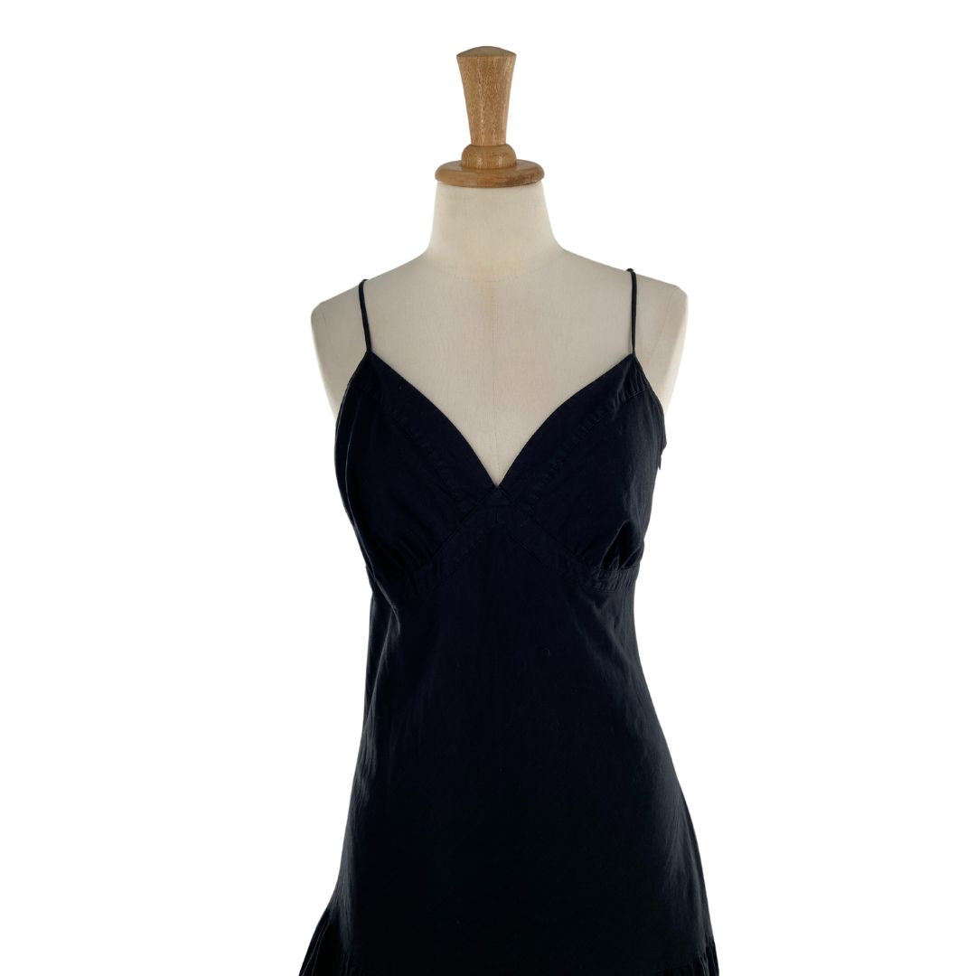 Vestido midi tiras ajustables