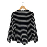 Blusa manga larga a franjas