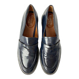 Loafers glossy con textura