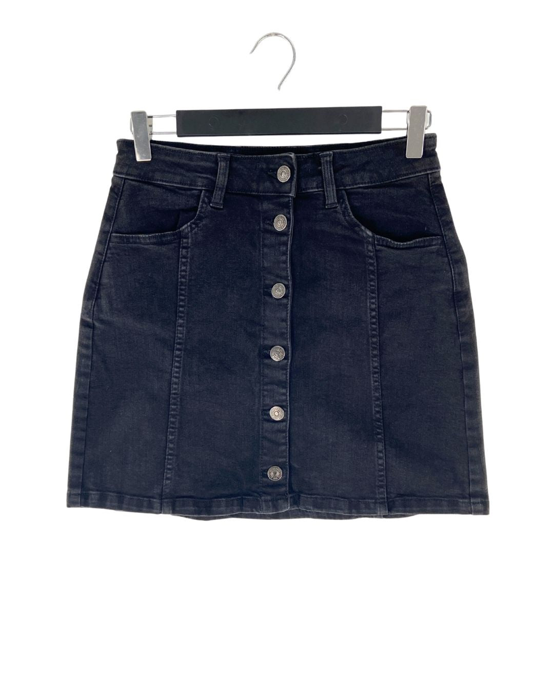 Falda mini stretch abotonada
