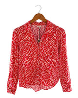 Camisa manga larga print dots
