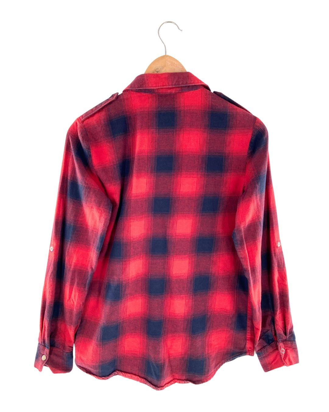 Camisa manga larga a cuadros