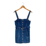 Vestido mini denim strech