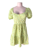 Vestido mini con textura print