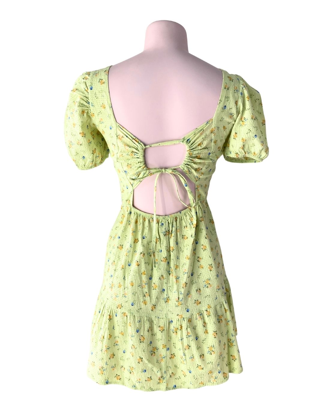 Vestido mini con textura print