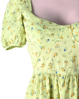 Vestido mini con textura print