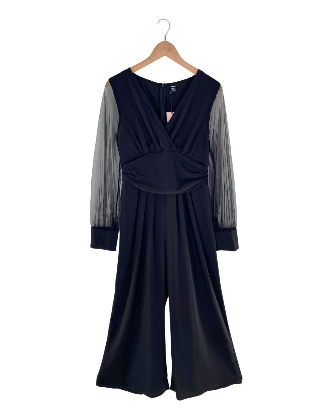 Maxi enterizo mangas en mesh