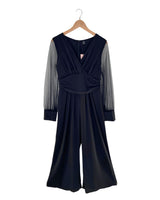 Maxi enterizo mangas en mesh