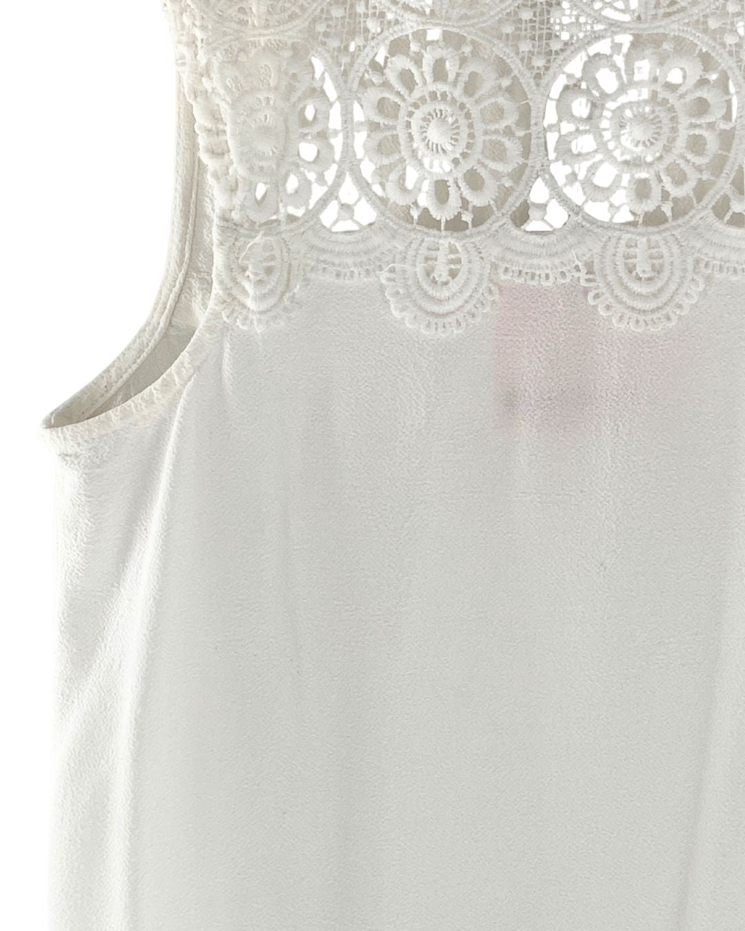 Blusa sleeveless con tejido