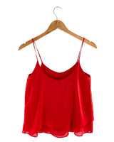 Blusa básica satinada en capas
