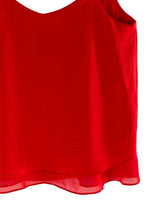 Blusa básica satinada en capas